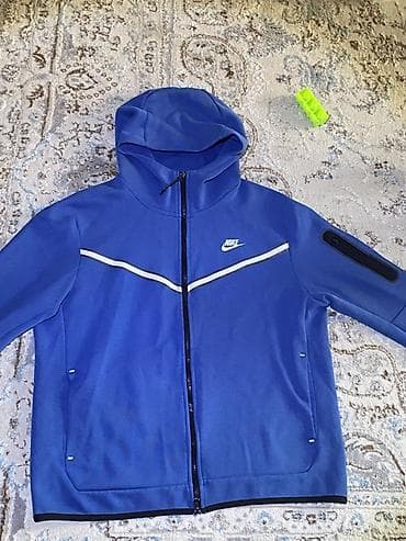 мужская одежда толстовки: Мужской спортивный костюм, L, Nike, Б/у, цвет - Синий — 3