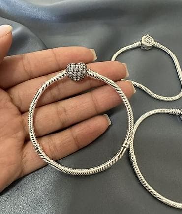 браслет mi: Пандора 925 проба Серебро С оформлением (в комплекте фирменный — 7