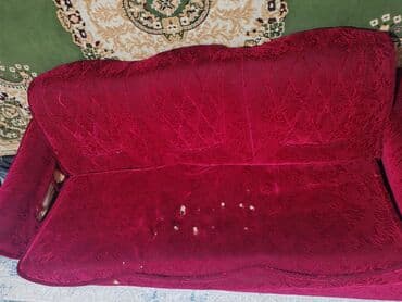 кухонные гарнитуры бишкек цены: Комплект мягкой мебели в бархатистом велюре бордового цвета с — 9