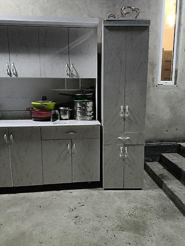 стол для учения: Кухонный гарнитур, цвет - Серый — 3