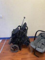 подставка для второго ребенка на коляску: Коляска, цвет - Черный, Б/у — 9