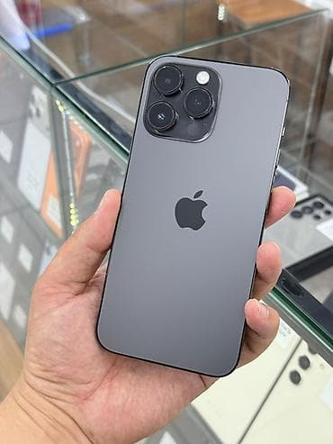 IPhone 14 Pro Max, Колдонулган, 128 ГБ, Black Titanium, Куту, 89 %