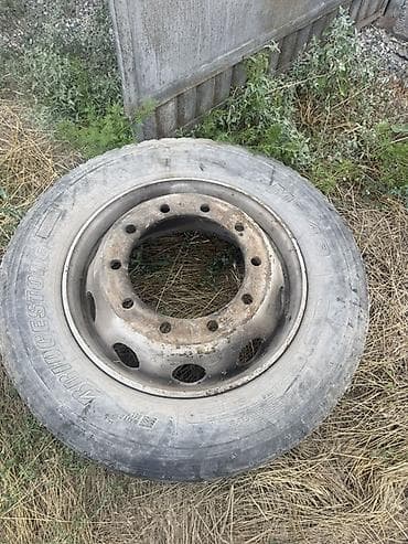 Колеса в сборе R 22,5, Б/у, 1 шт, Грузовики/Автобусы, Железные, отверстий - 10 — 1