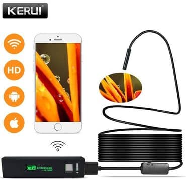 видеонаблюдени: Wi-Fi Эндоскоп c HD камерой: 1200P  Ø8 мм 1 метр жесткий кабель + — 1