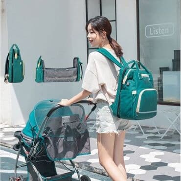 рюгзак для мам: Сумка-рюкзак трансформер для мамы с кроваткой Baby Mom +бесплатная — 1