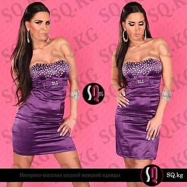 Кече көйнөгү, Коктейл, Кыска модель, Жеңдери жок, Таштар, S, M