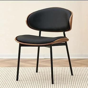 деревянные табуретки: Стул в современном стиле с мягким сиденьем и спинкой - Дизайн — 1