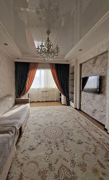 западный ош: 2 комнаты, 78 м², 106 серия, 9 этаж, Евроремонт — 1