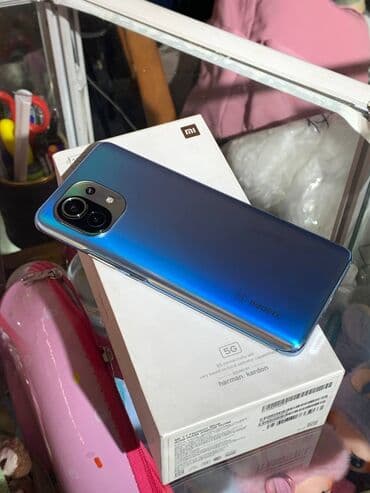 художественный планшет для рисования: Xiaomi, Mi 11, Б/у, 256 ГБ, цвет - Голубой, 2 SIM — 2