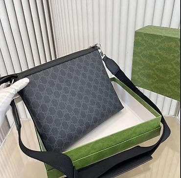 Сумки: Классическая сумка, Gucci, Материал: Комбинированный материал, Регулируемый ремень, Унисекс — 2