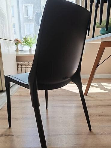 сколько стоит кухонный стол и стулья: Кухонный стол и стул, цвет - Черный — 4