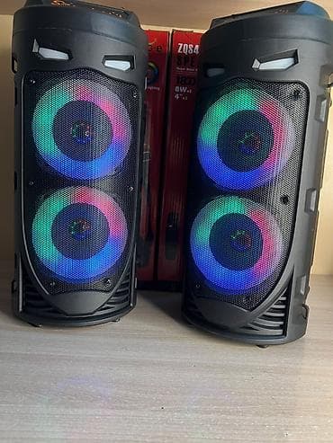 Техника и электроника: Портативная колонка Sing-e ZQS4239W - Два динамика 4" с решёткой и — 3