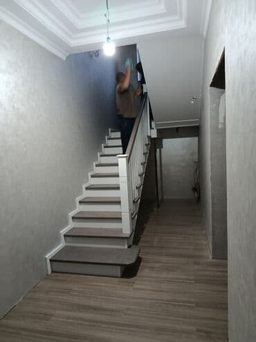 Дизайн, проектирование: Деревянная лестница Для дома, Форма лестницы: П-образная — 31