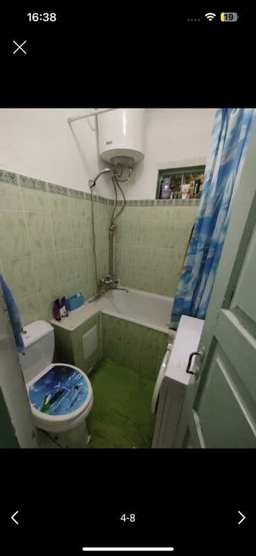 жибек жолу тоголок молдо квартира: 2 бөлмө, 42 кв. м, 104-серия, 2 кабат, Косметикалык ремонт — 4