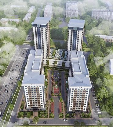 70: 1 комната, 44 м², Ботанический сад Элитка, 12 этаж, ПСО (под самоотделку) — 2