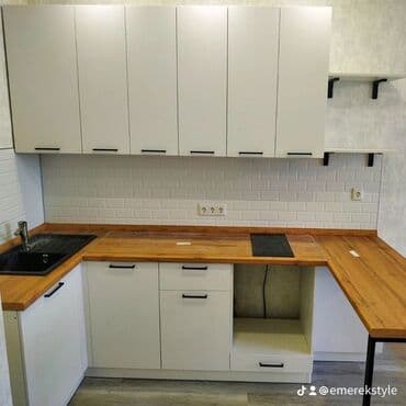 садовая мебель бишкек: Кухонный гарнитур, Новый, В рассрочку, цвет - Белый, МДФ, Бесплатная доставка — 15