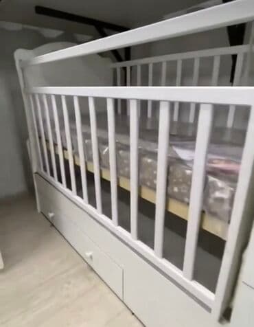 Детская односпальная кровать, Новый, Для девочки, Для мальчика, С матрасом, Самовывоз