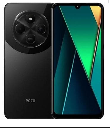 чехол редми 13 с: Poco C75, Б/у, цвет - Черный, 2 SIM — 1