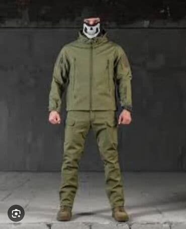 спортивный костюм мужской бишкек: Тактический костюм HAN•WILD: куртка + брюки Особенности: - Материал с — 3