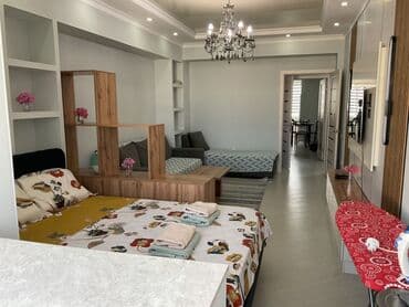 суточный квартира 1 комната: Студия, С мебелью полностью — 5