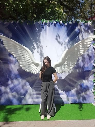 Фотозона «Ангельские крылья» - Комплект уличной фотозоны: фон с