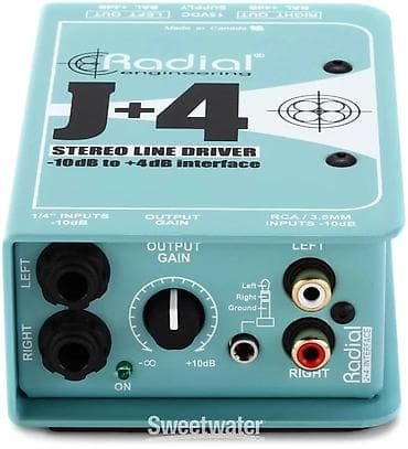 Синтезаторы: Radial J+4 — стерео линейный интерфейс -10 dBV → +4 dBu. Ключевые — 1