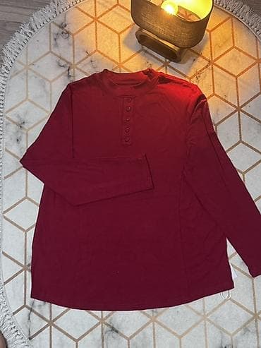 бордовая рубашка женская: Женские лонгсливы с планкой на пуговицах - Модель: лонгслив с — 2