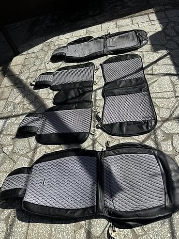 сиденье рекаро: Чехлы Экокожа, цвет - Серый, Б/у — 2