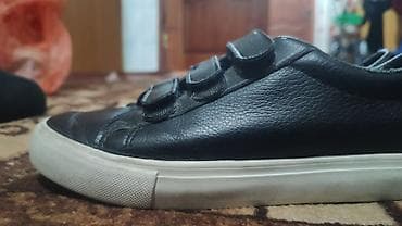 слипоны кеды: Кеды/сникеры чёрные на липучках - Модель: низкие кеды с тремя — 2