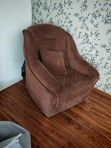 Комплект мягкой мебели: диван и кресло - Материал обивки: мягкий — 5