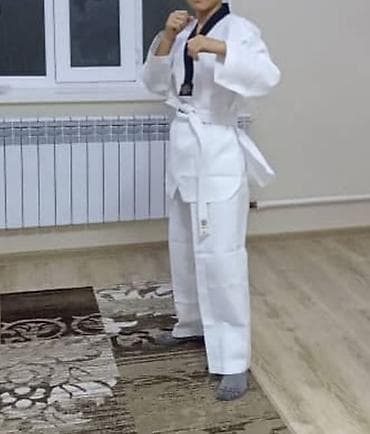 Кимоно для тхэквондо (добок), белого цвета. - Комплектация: куртка