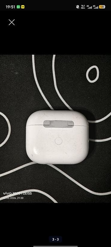 ipod classic: Беспроводные вкладыши наушники, Apple, Airpods 3, Б/у — 3
