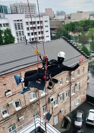 cctv camera: Промышленный альпинизм и высотные работы. Выполняем работы на фасадах — 1