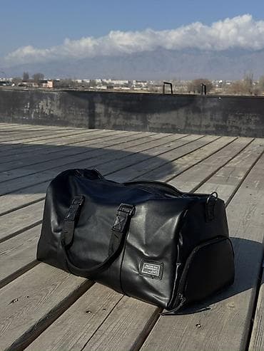 сумки большие: Дорожная сумка, Материал: Экокожа, Унисекс, Новый — 3