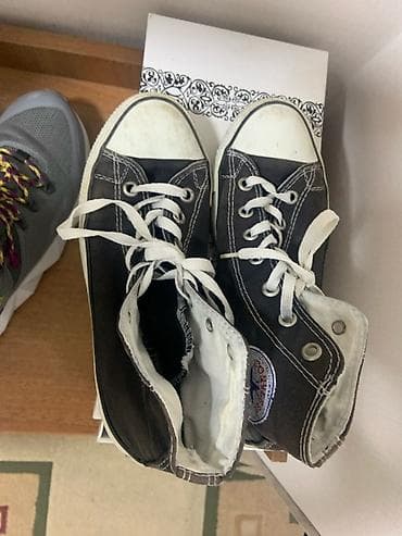 Прокат одежды: Мужские кроссовки, 40, Converse, Б/у, цвет - Черный, Бесплатная доставка — 3