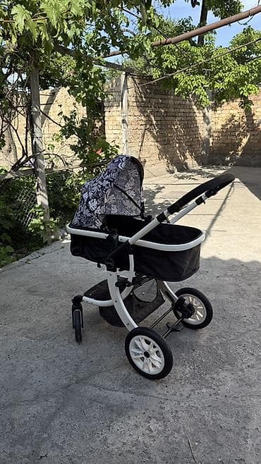 Коляски: Коляска, Другой бренд, цвет - Черный, Б/у, Самовывоз — 3