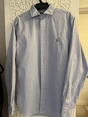 женские джинсы: Рубашка Polo Ralph Lauren Slim Fit - Модель: классическая рубашка с — 1