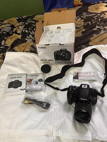обьектив canon: Зеркальная камера Canon EOS 600D (Kit) Комплектация по фото: - Тушка — 2