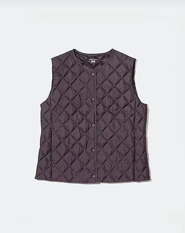 куртка uniclo: Утепленный, Тканевый, Осень-весна, Полиэстер, Короткая модель, С карманами — 5