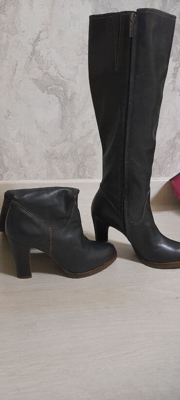 сапоги из натурального меха и кожи: Сапоги, 38, Geox, Новый, цвет - Черный, Самовывоз, Платная доставка — 3