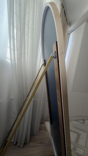 led свет: Напольное зеркало в полный рост с закруглённым верхом - Тип — 2