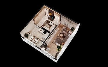 Недвижимость: 1 комната, 44 м² — 3