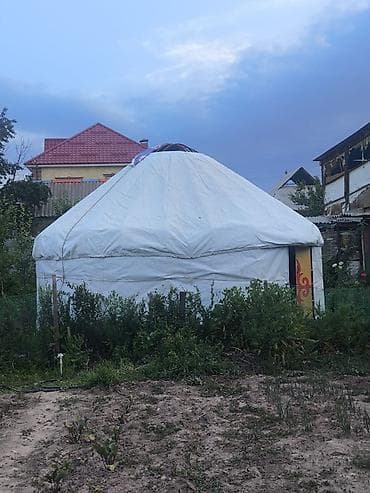 Юрта традиционного типа с каркасом и наружным укрытием. - Диаметр at lalafo.kg Юрта традиционного типа с каркасом и наружным укрытием. - Диаметр