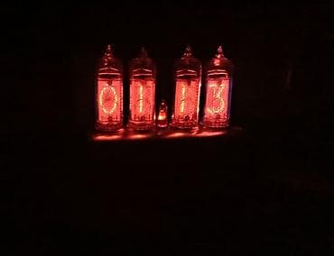 string art: Самодельные настольные часы на газоразрядных индикаторах ИН‑14 — 3