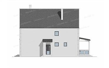 гостинный дом: Современный проект двухэтажного загородного дома с двусветной гостиной — 7