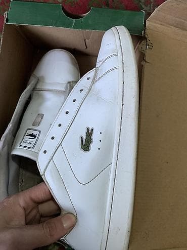 Мужские кроссовки, 39, 39.5, Lacoste, Б/у, цвет - Белый, Самовывоз