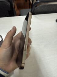 айфон x токмок: IPhone 16 Pro Max, Колдонулган, 256 ГБ, Desert Titanium, Заряддоочу түзүлүш, Коргоочу айнек, Каптама, 96 % — 5