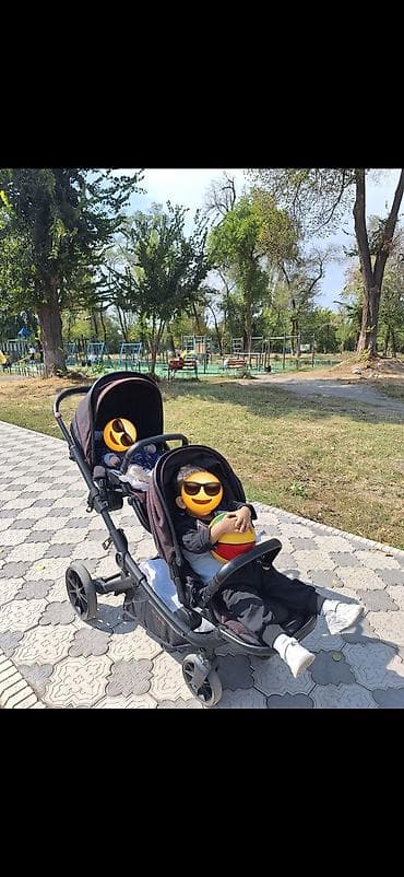 Детский транспорт: Коляска, Другой бренд, цвет - Черный, Б/у, Самовывоз — 2