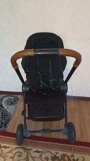 детская летняя коляска трость: Коляска, Другой бренд, цвет - Черный, Б/у, Самовывоз — 4