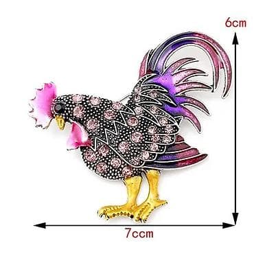 Жеке буюмдар: Супер брошка, брошь, значок с супер кошкой и петухом, замечательное — 4